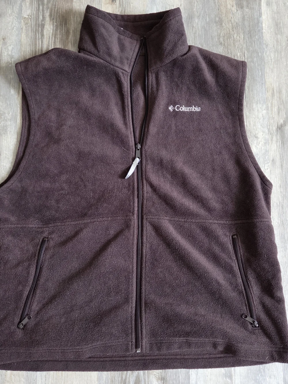 Columbia Maroon Fleece Vest